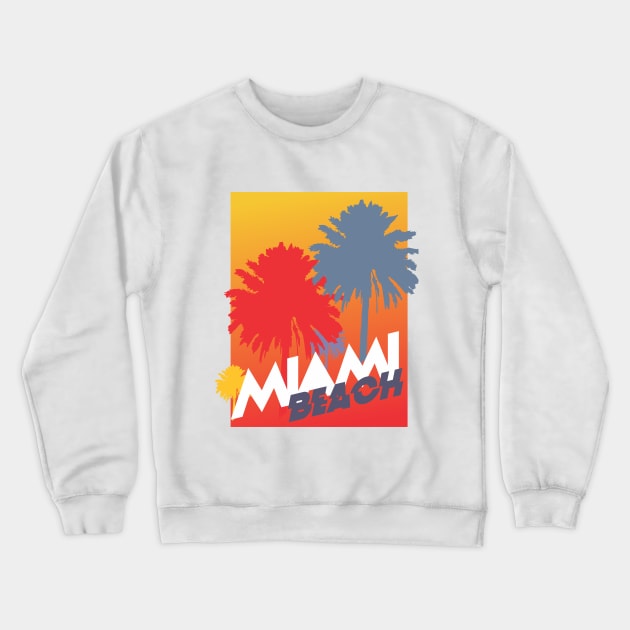 Miami beach Crewneck Sweatshirt by josebrito2017